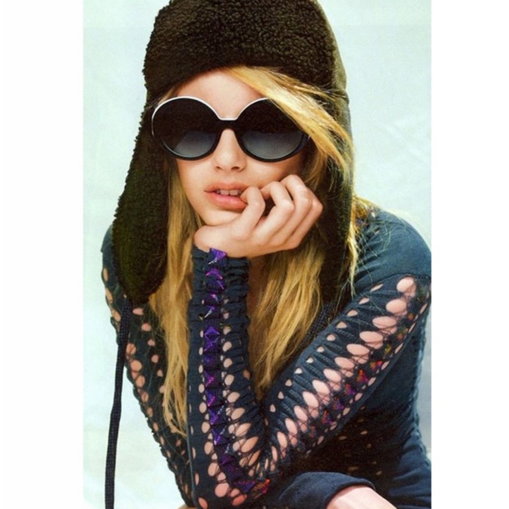 Authentic Chanel black white sunglasses